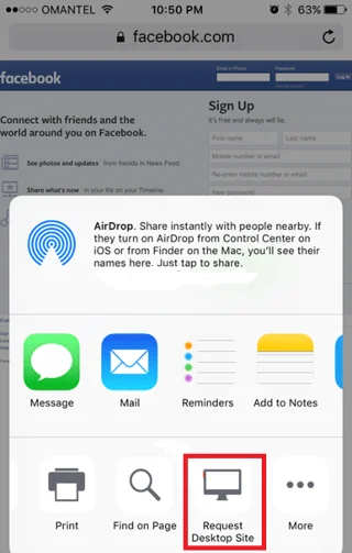 如何在 iPhone 上訪問 Facebook 桌面版
