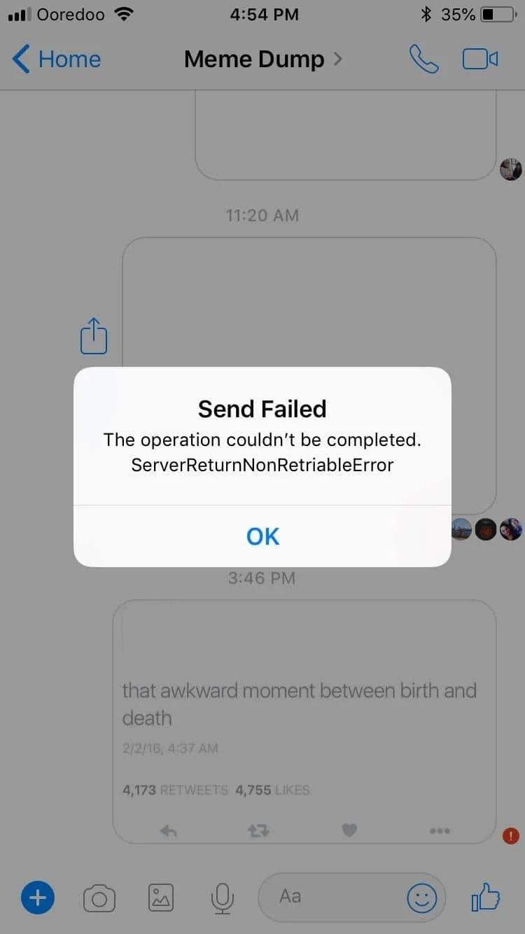 Arreglar No se pueden enviar fotos en Facebook Messenger