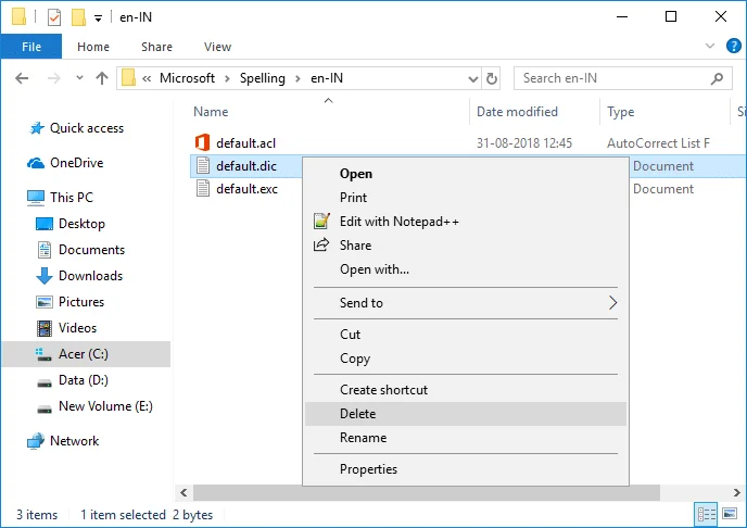 Tambah atau Hapus Kata di Kamus Pengecekan Ejaan di Windows 10