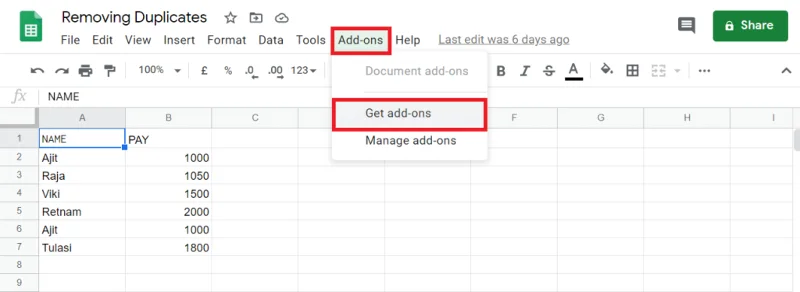 6 Cara Menghapus Duplikat Di Google Sheets