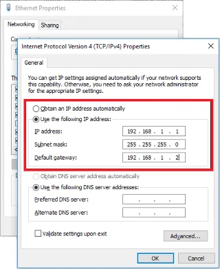 Bestanden overbrengen tussen twee computers met behulp van een LAN-kabel