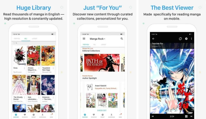 Las 14 mejores aplicaciones de Manga Reader para Android