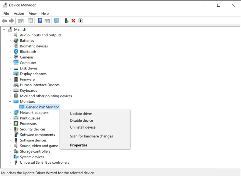 Windows10での一般的なPnPモニターの問題を修正