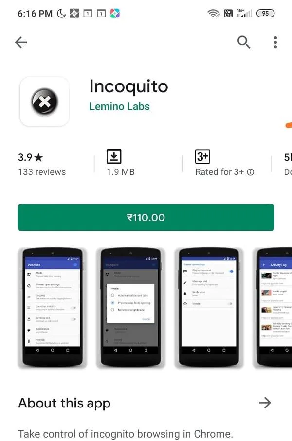 Hoe de incognitomodus in Google Chrome uitschakelen?