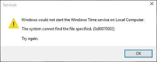 Fix Windows Time-service start niet automatisch