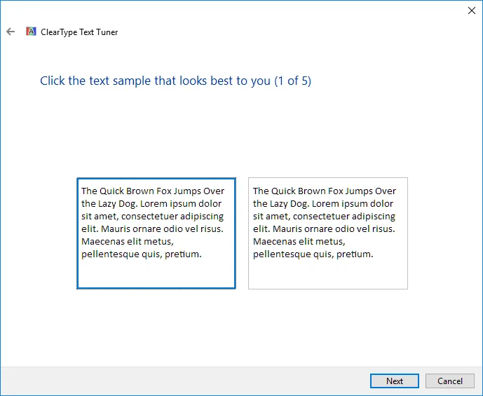 Schakel ClearType in of uit in Windows 10
