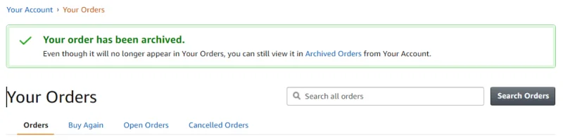 Cara Menemukan Pesanan yang Diarsipkan di Amazon