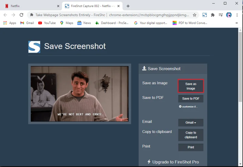 Comment faire une capture d'écran sur Netflix