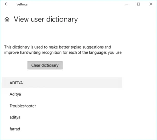 Woorden toevoegen of verwijderen in spellingcontrolewoordenboek in Windows 10