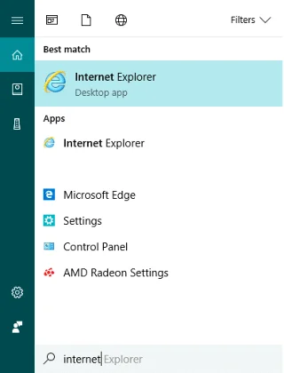 Cara memasang Internet Explorer pada Windows 10