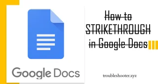 Tekst doorhalen in Google Documenten