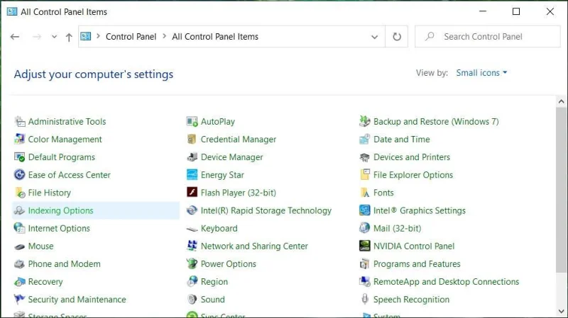 Fix Zoeken werkt niet in Windows 10