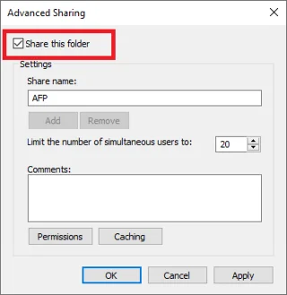 Reparar el uso compartido de archivos de Windows 10 que no funciona
