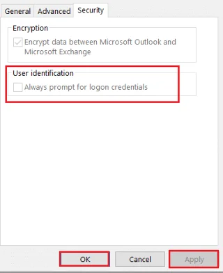 Fix Outlook-wachtwoordprompt verschijnt opnieuw