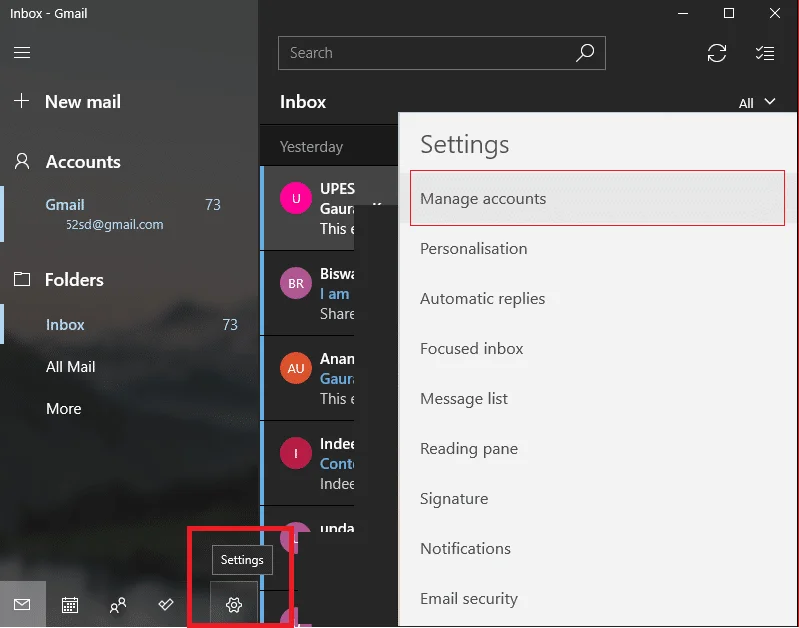 Cara Mengatur Gmail di Windows 10