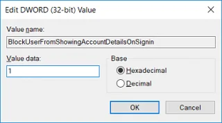 在 Windows 10 登錄屏幕上隱藏電子郵件地址