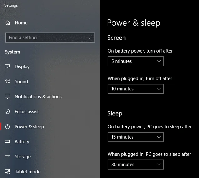 Fix Computer gaat niet naar slaapstand in Windows 10