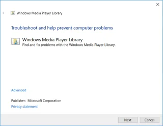 Fix Windows Media Player Mediabibliotheek is beschadigd fout