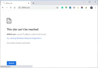 Fix Deze site kan niet worden bereikt fout in Google Chrome