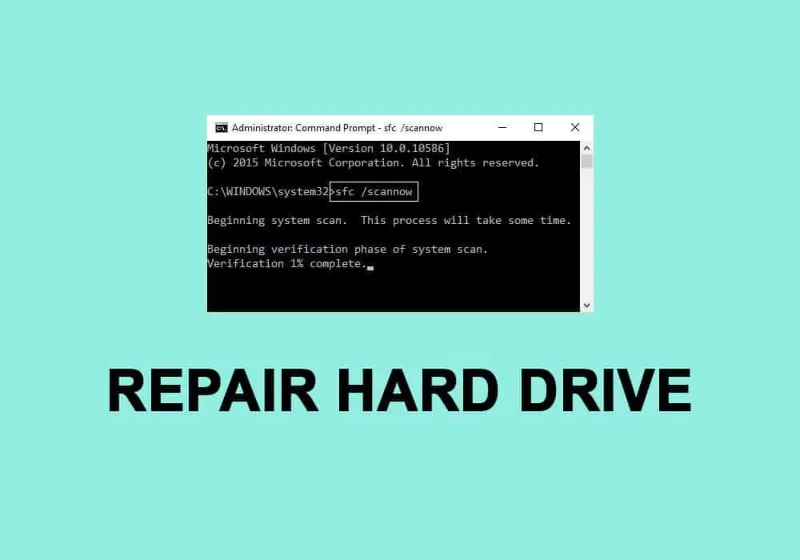 Bagaimana Cara Memperbaiki atau Memperbaiki Hard Drive yang Rusak Menggunakan CMD?