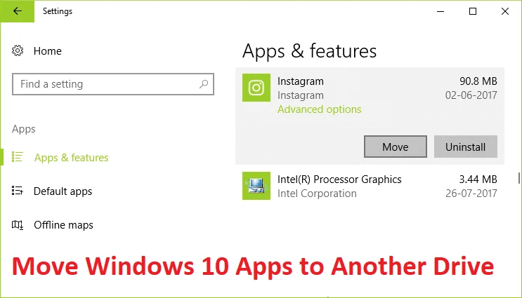 Cara Mengalihkan Apl Windows 10 ke Pemacu Lain
