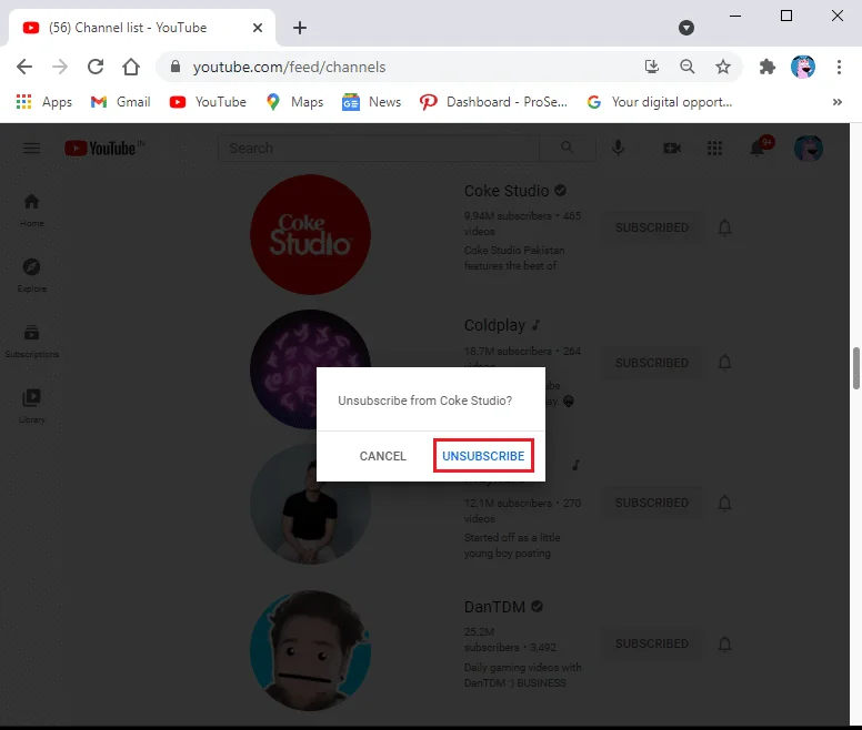 如何一次批量取消訂閱 YouTube 頻道