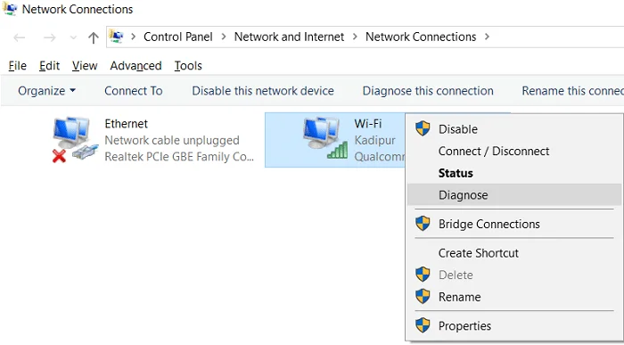 修復 Windows 10 中未為 WiFi 啟用 DHCP 修復 Windows 10 中未為 WiFi 啟用 DHCP