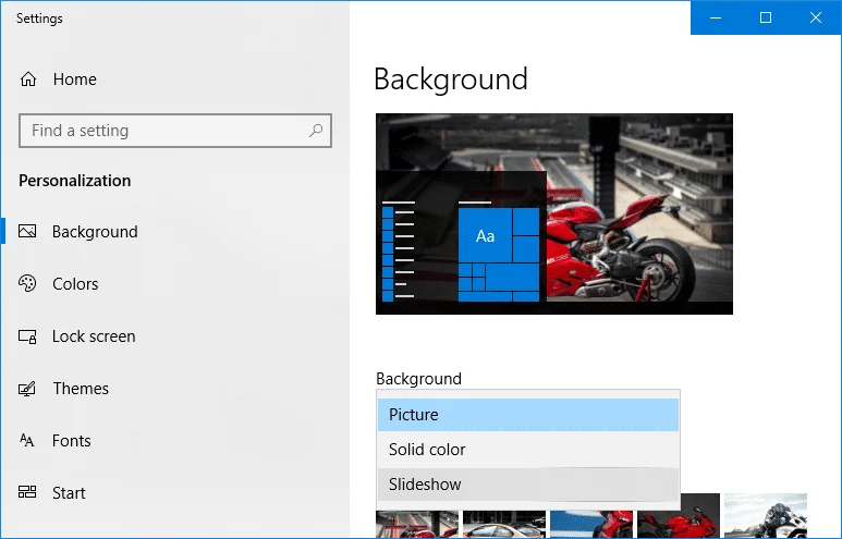 كيفية تغيير خلفية سطح المكتب في نظام التشغيل Windows 10