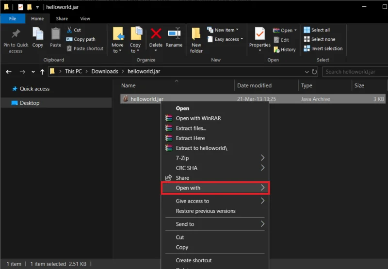 JAR-bestanden uitvoeren op Windows 10