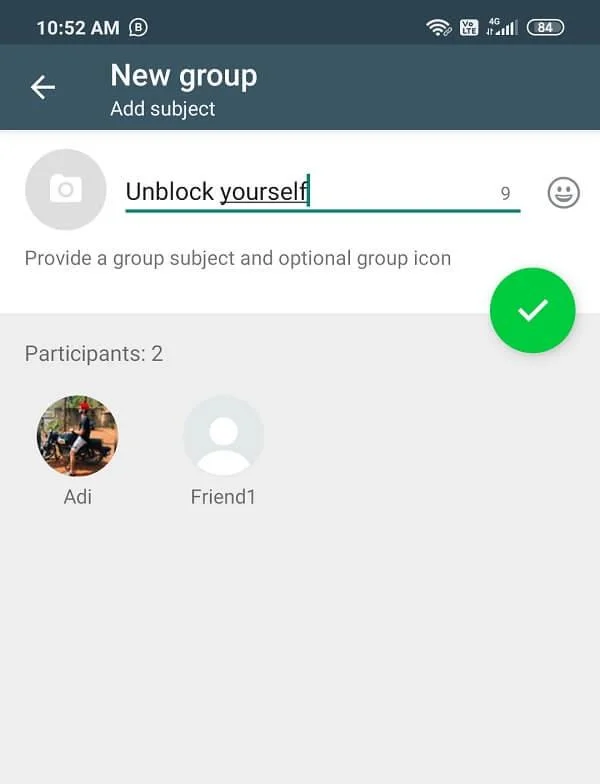 ブロックされたときにWhatsAppで自分のブロックを解除する方法