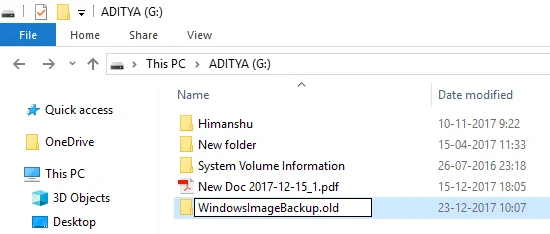 Betulkan Windows Backup gagal dengan ralat 0x807800C5