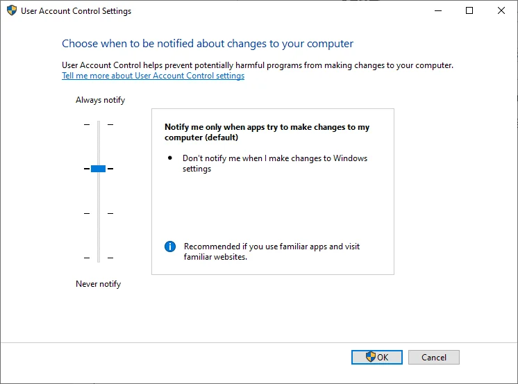 如何在 Windows 系統中啟用用戶帳戶控制