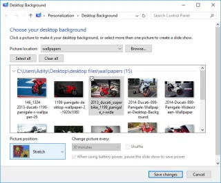 Bureaubladachtergrond wijzigen in Windows 10