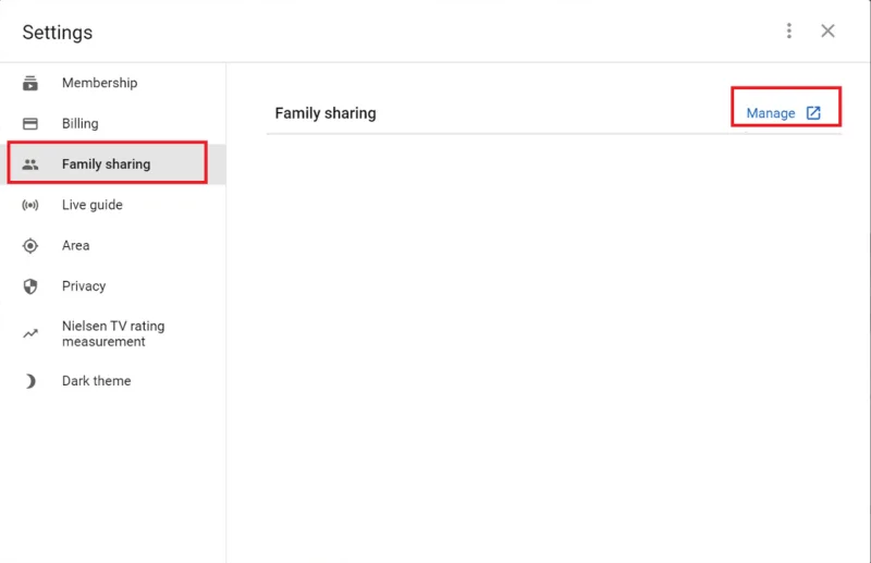 Fix Family Sharing YouTube TV werkt niet