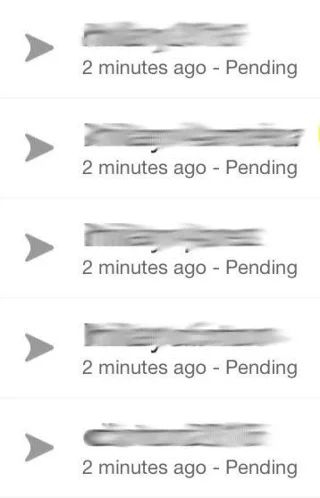 灰色箭頭在 Snapchat 上是什麼意思？