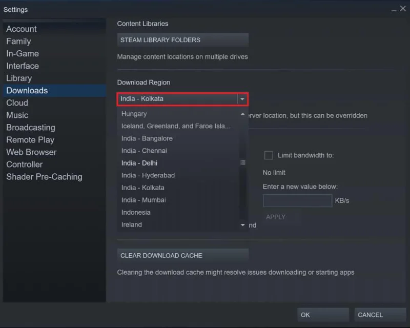 加快 Steam 下載速度的 4 種方法 加快 Steam 下載速度的 4 種方法