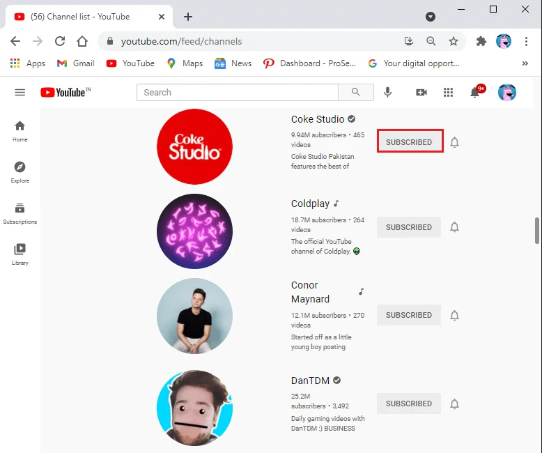 如何一次批量取消訂閱 YouTube 頻道