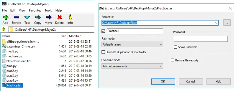 Windows 10でTARファイル（.tar.gz）を開く方法