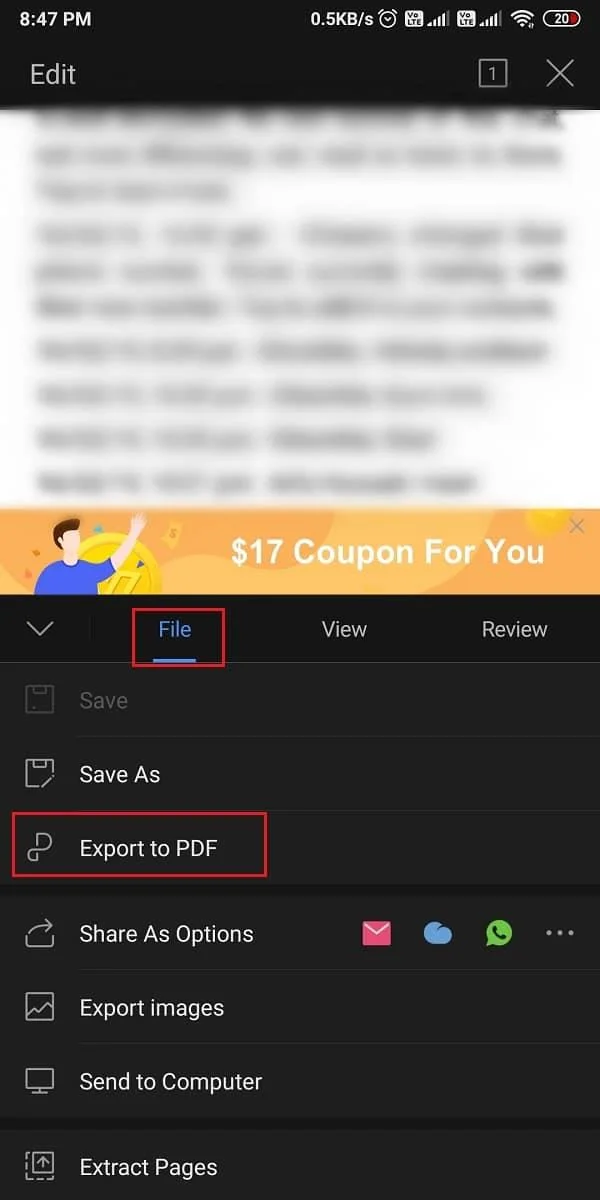 Bagaimana untuk Mengeksport Sembang WhatsApp sebagai PDF