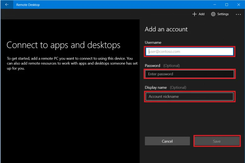 De Remote Desktop-app gebruiken op Windows 10