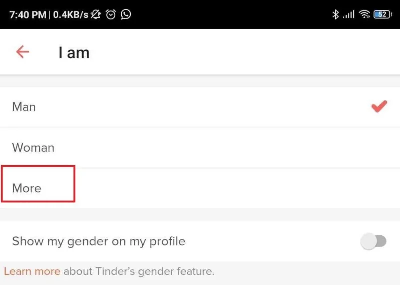 Hoe verander je je naam of geslacht op Tinder?