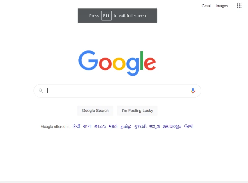 如何在 Google Chrome 中全屏顯示