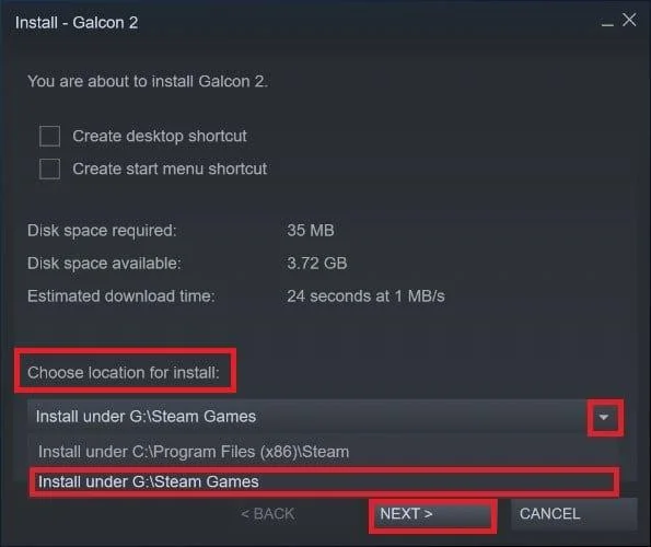 Steam-games downloaden op externe harde schijf