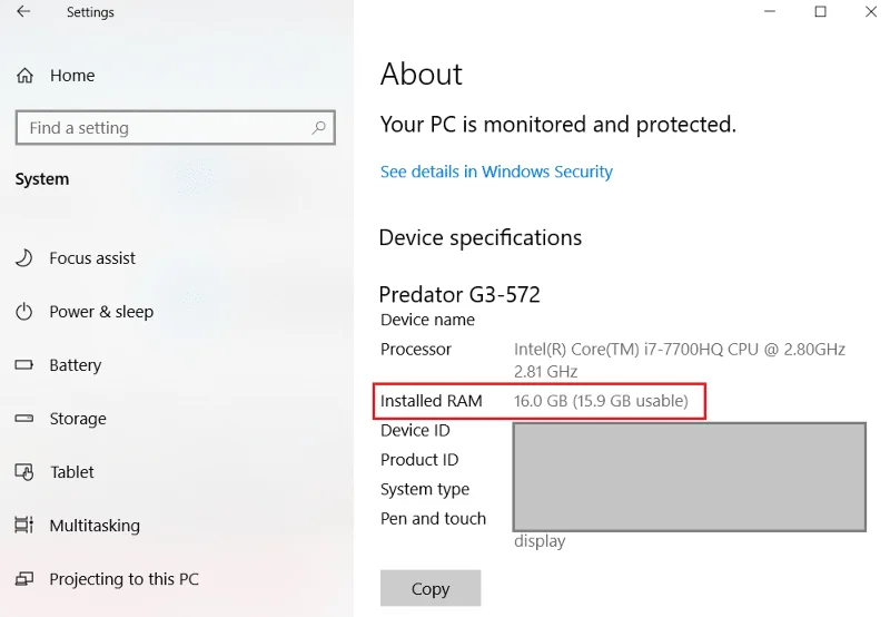 Hoe de RAM-snelheid, -grootte en -type in Windows 10 te controleren