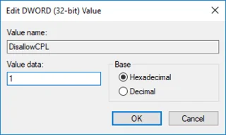 Verberg items in het Configuratiescherm in Windows 10