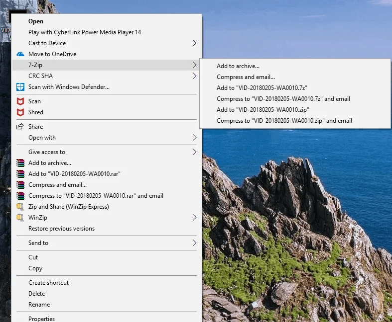 7-Zip vs WinZip vs WinRAR（最高のファイル圧縮ツール）