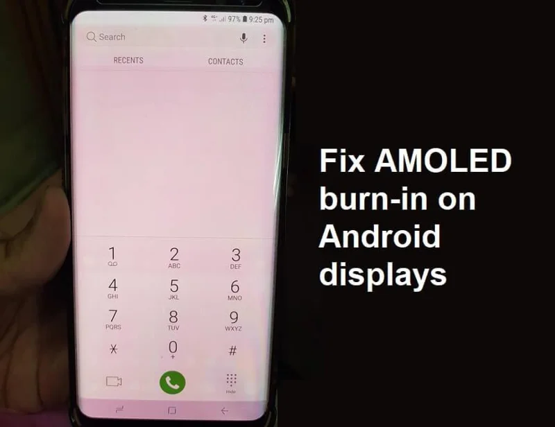 AMOLEDまたはLCDディスプレイの画面の焼き付きを修正