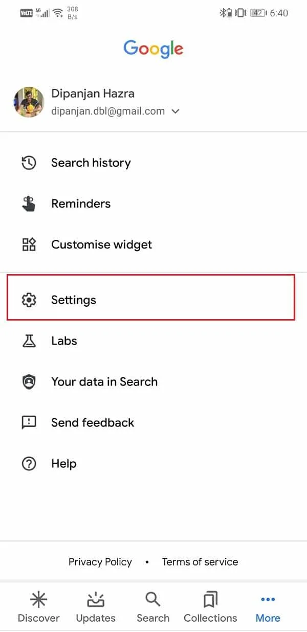 AndroidでGoogleフィードを有効または無効にする方法