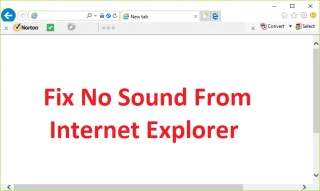 Reparar No hay sonido en Internet Explorer 11
