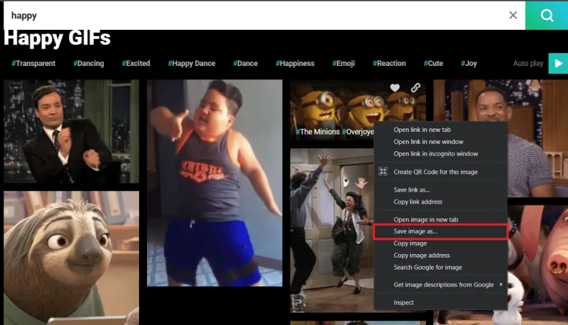 如何從 GIPHY 下載 GIF 如何從 GIPHY 下載 GIF